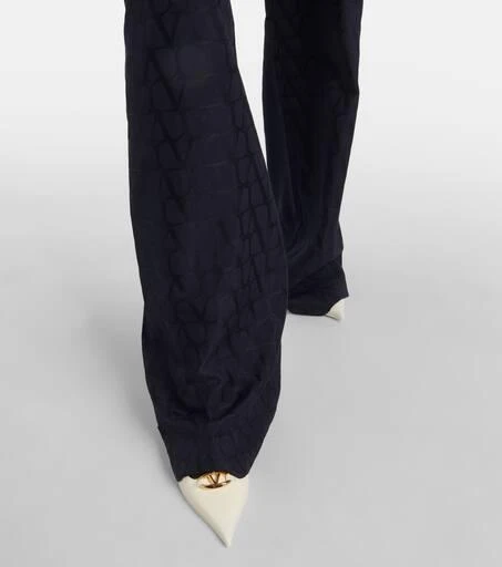 Valentino Cotton poplin wide-leg pants 5