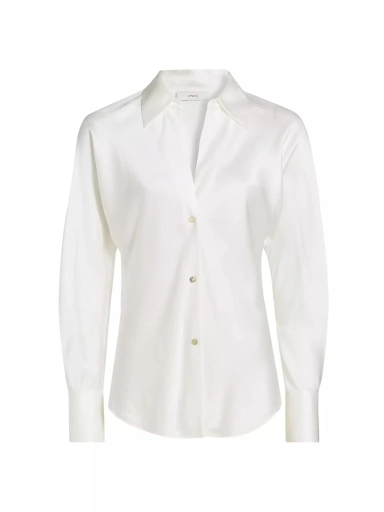 Vince Silk Long-Sleeve Blouse 1