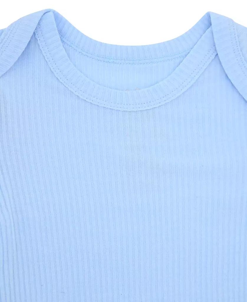 Max & Olivia Baby Boys 2-Piece Rib Gown and Hat Set