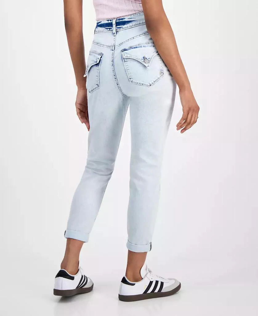 Indigo Rein Juniors' Mid-Rise Light-Wash Cropped Jeans 4