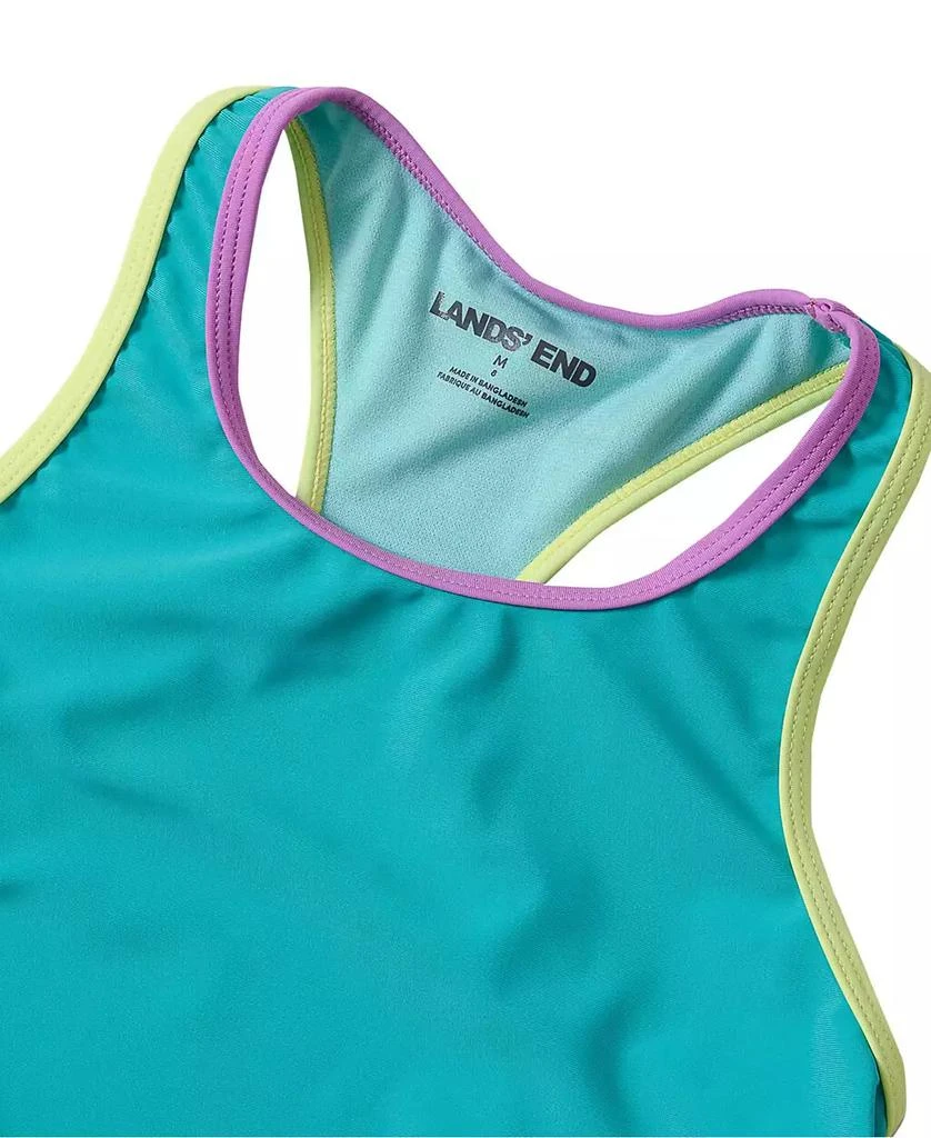 Lands
 End Girls Chlorine Resistant Racer Back Tankini Swim Top 3