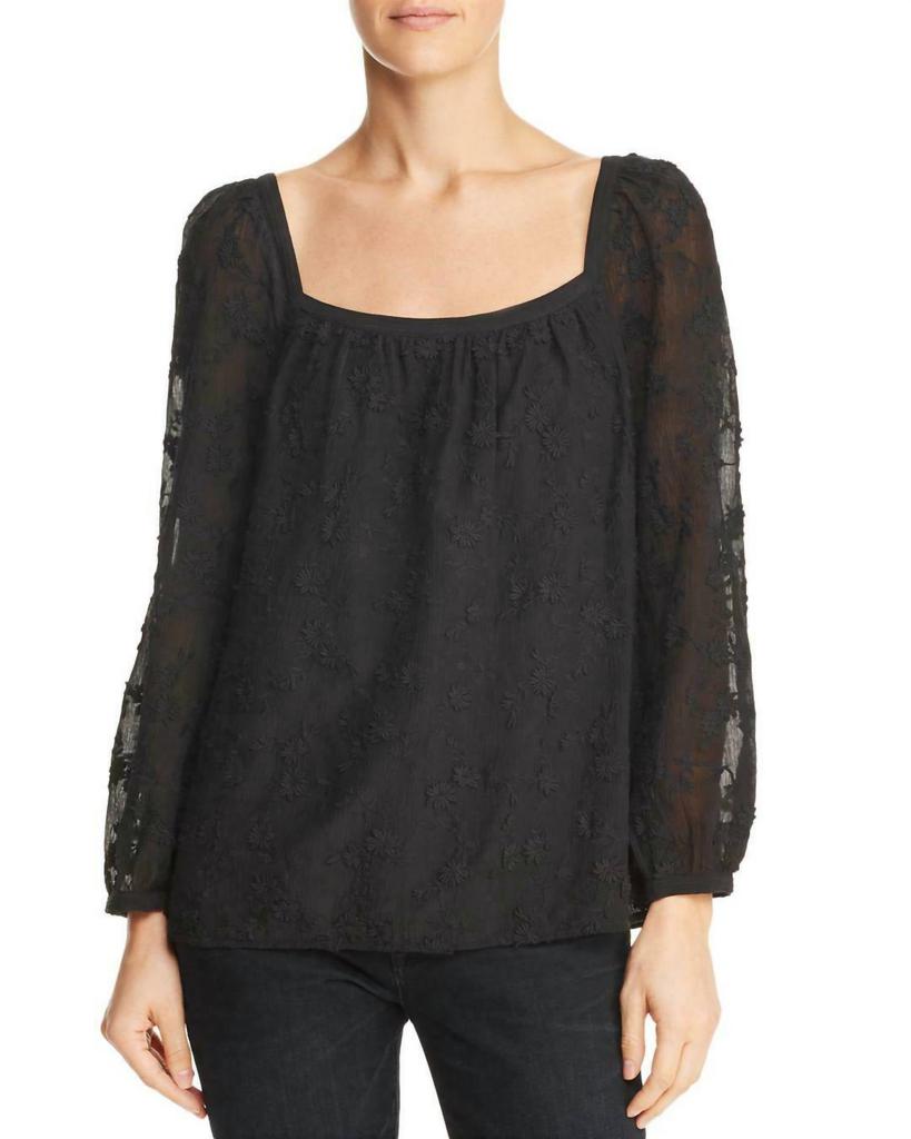 Rebecca Taylor Rebecca Taylor - Kyla Embroidered Silk Boho Blouse