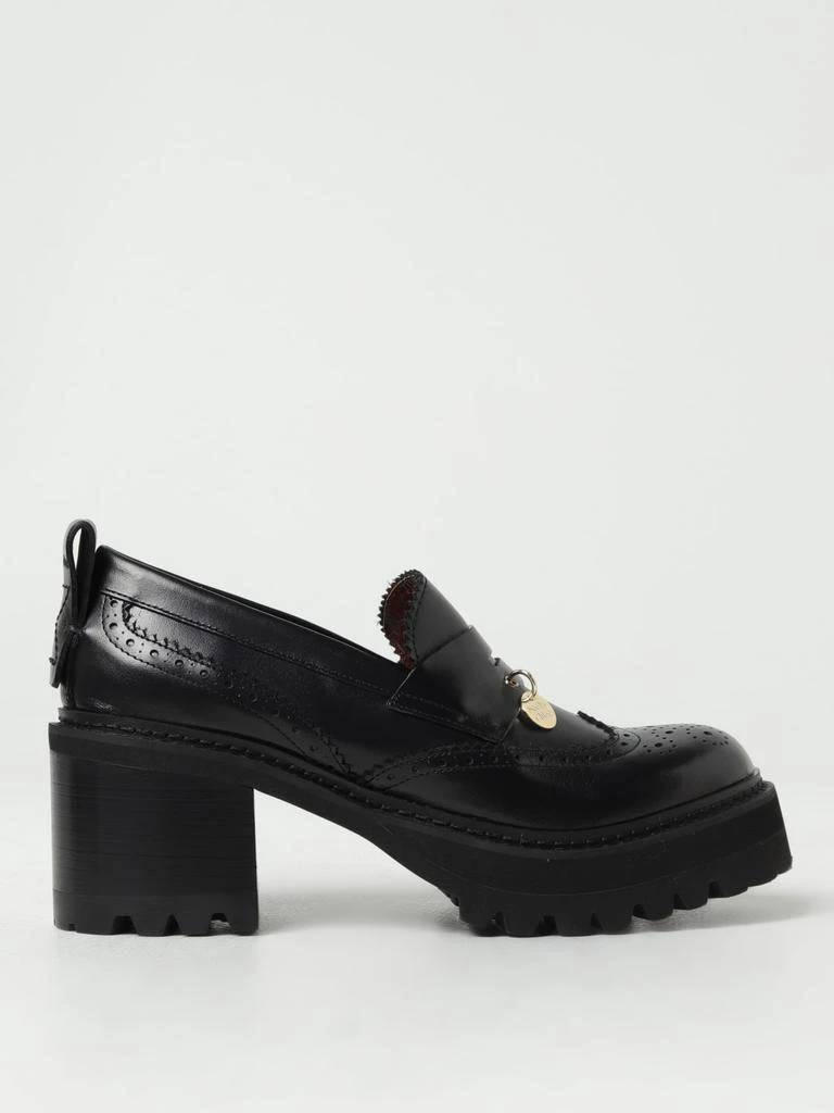 SEE BY CHLOÉ See by Chloé New Gaucho mocassins in leather with brogue pattern 1