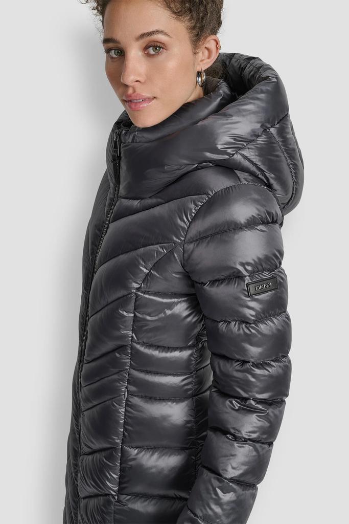 DKNY FULL LENGTH HOODED PUFFER - Coats - Free Shipping - BeyondStyle