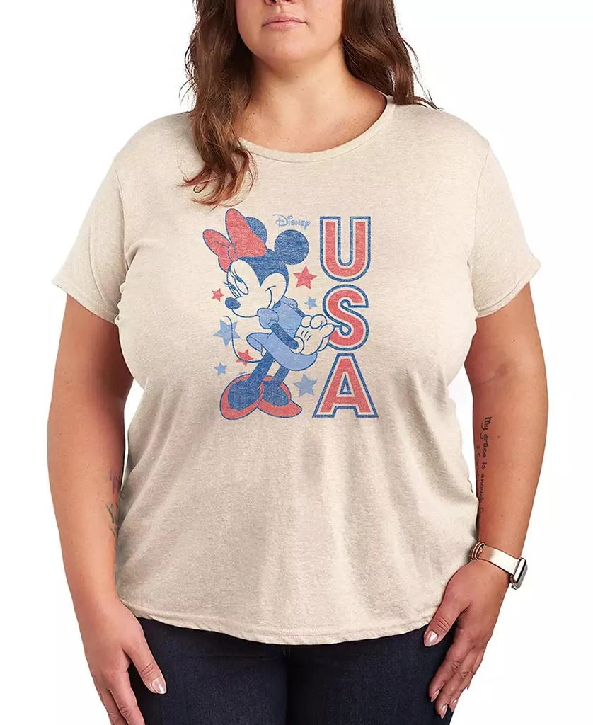 Hybrid Apparel Plus Size Disney Minnie Mouse USA Short-Sleeve Graphic T-Shirt