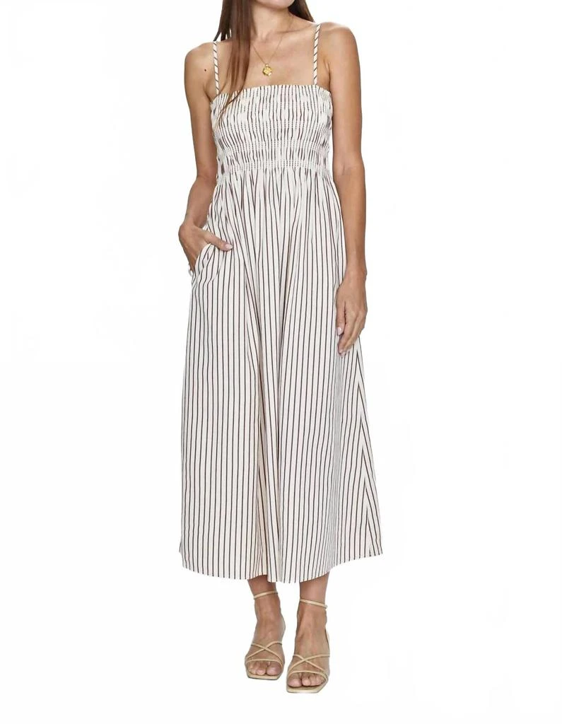 pistola denim women's bianca dress Bianca Shirred Bodice Dress