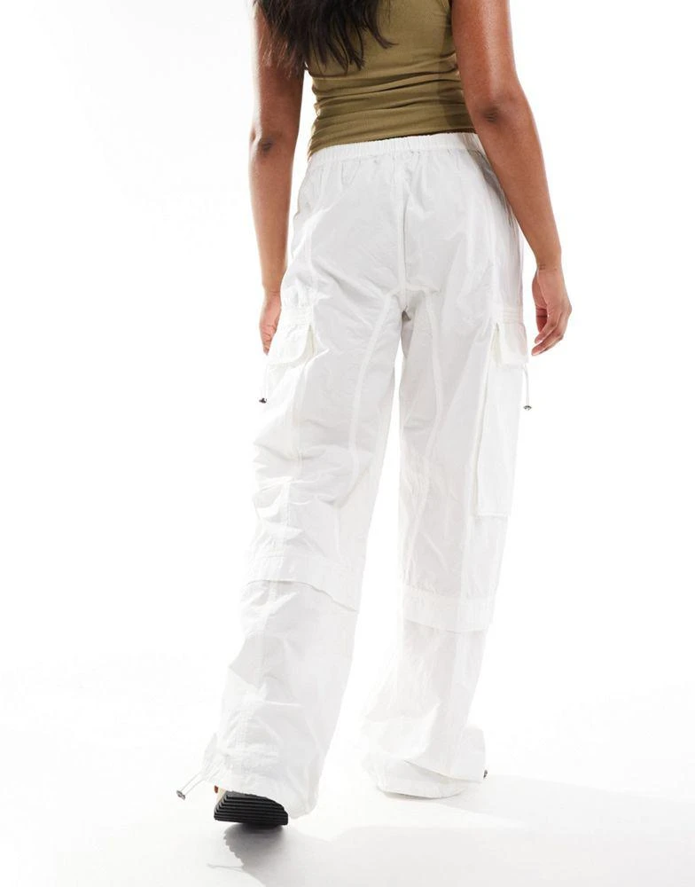 ALL SAINTS AllSaints Barbara cargo parachute trousers in white 2