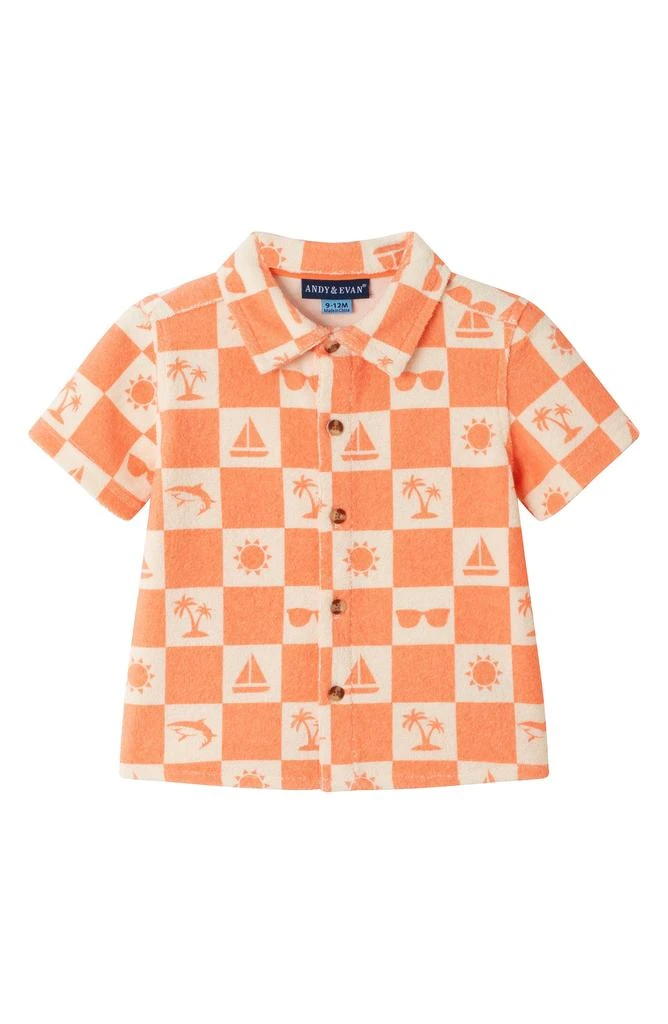 Andy & Evan Button-Up Shirt & Shorts Set 7