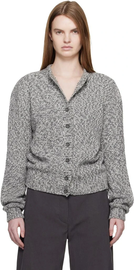Magda Butrym Gray Classic Marled Cardigan 1