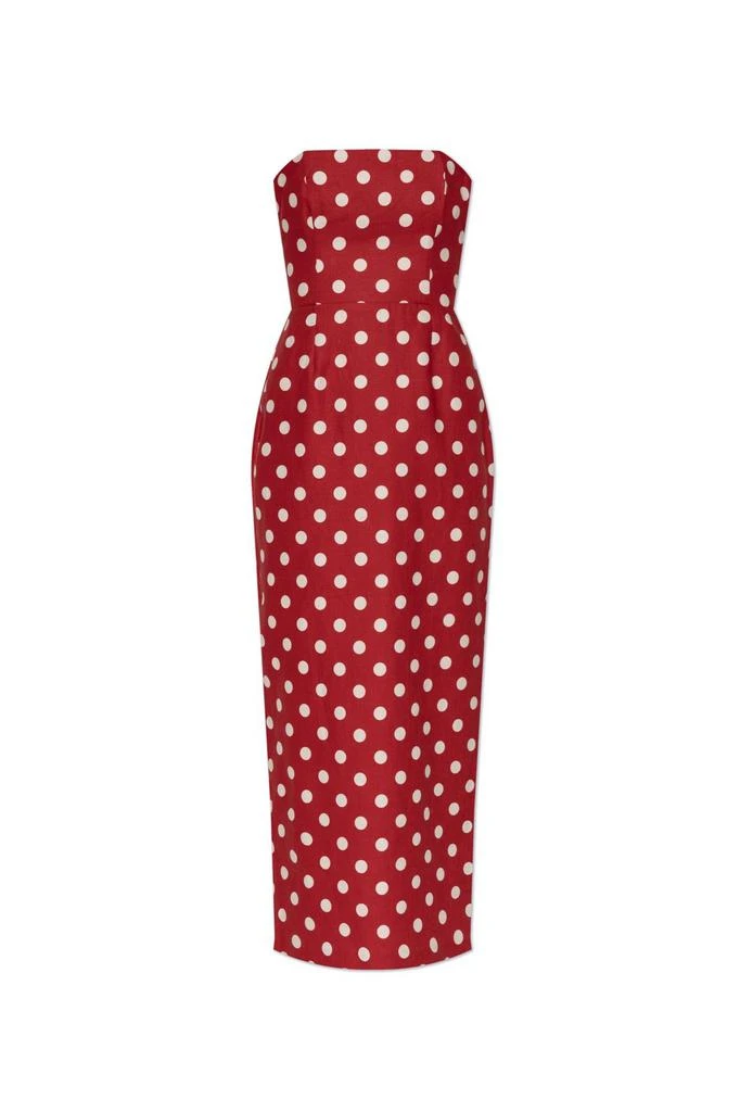 Posse POSSE Strapless Polka Dot Maxi Dress 1