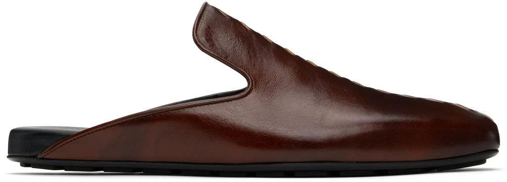 Bottega Veneta Brown Roma Slippers 1