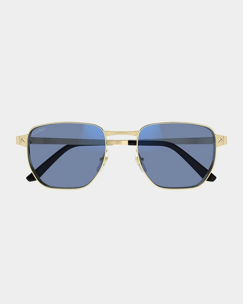 Cartier Men's Metal Aviator Sunglasses with Blue Light Protection 1
