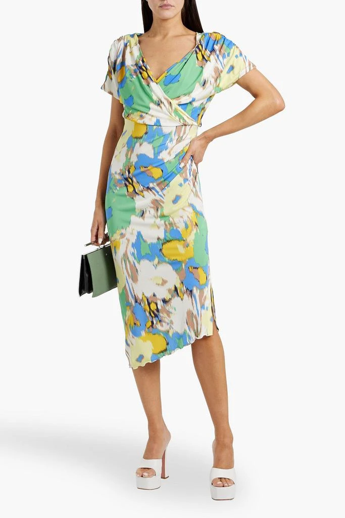 Diane von Furstenberg Havana wrap-effect printed jersey midi dress 2
