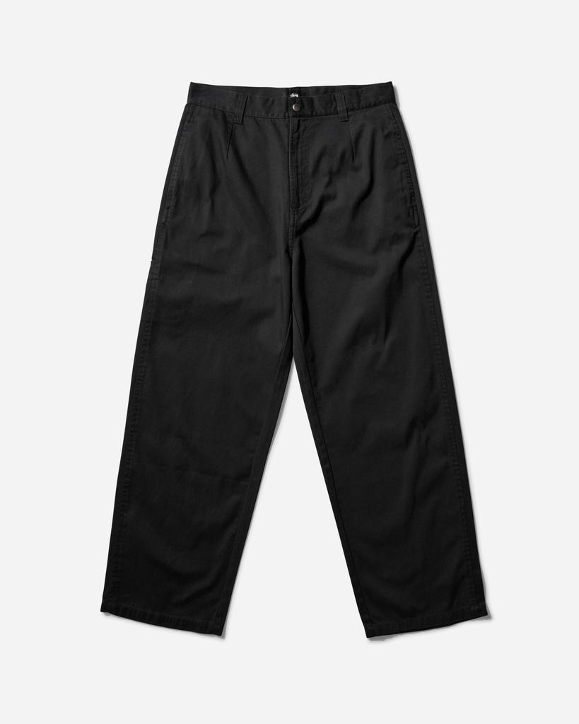 STUSSY Men's Workgear Twill Trousers Black