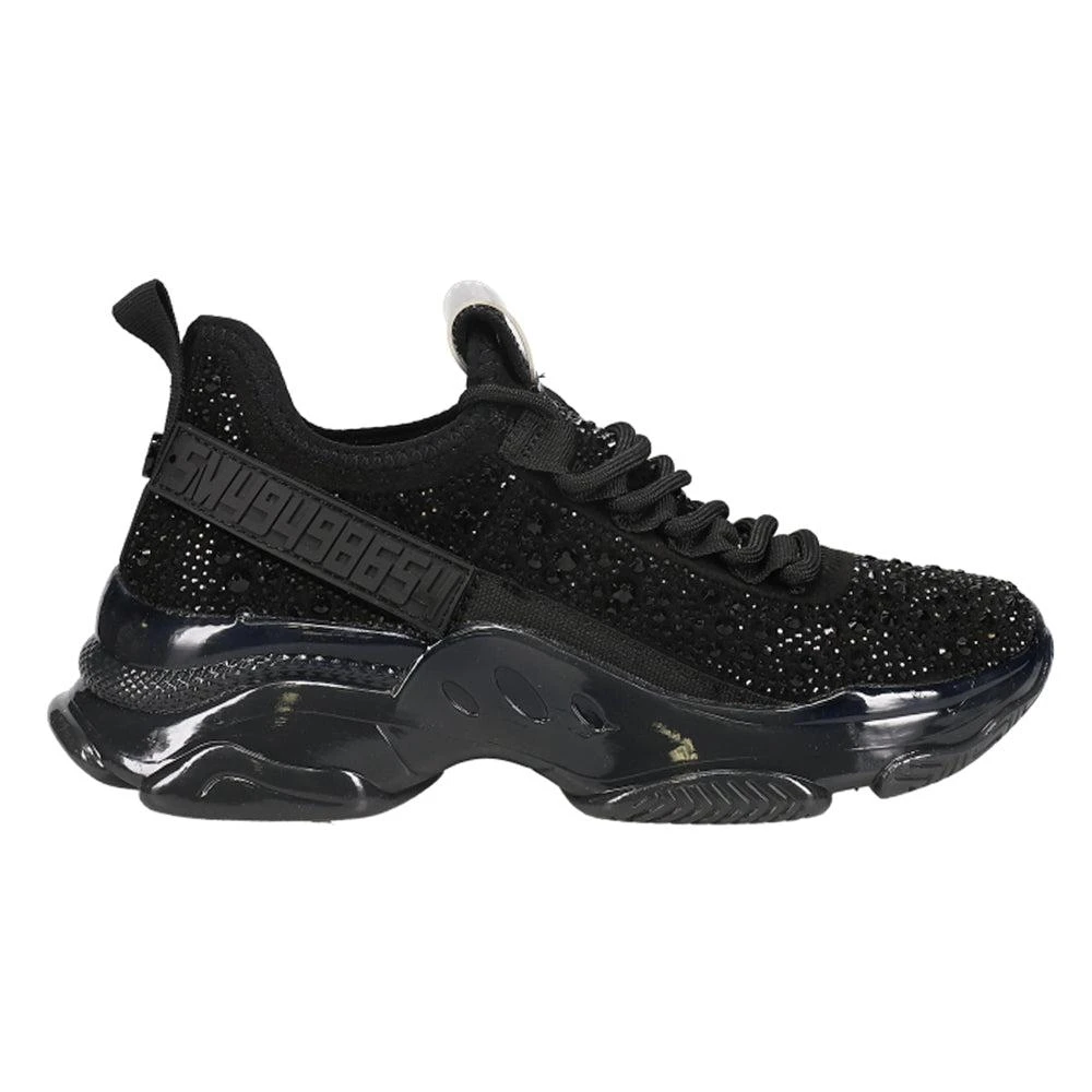 Steve Madden Maxima Rhinestone Embossed Lace Up Sneakers 1