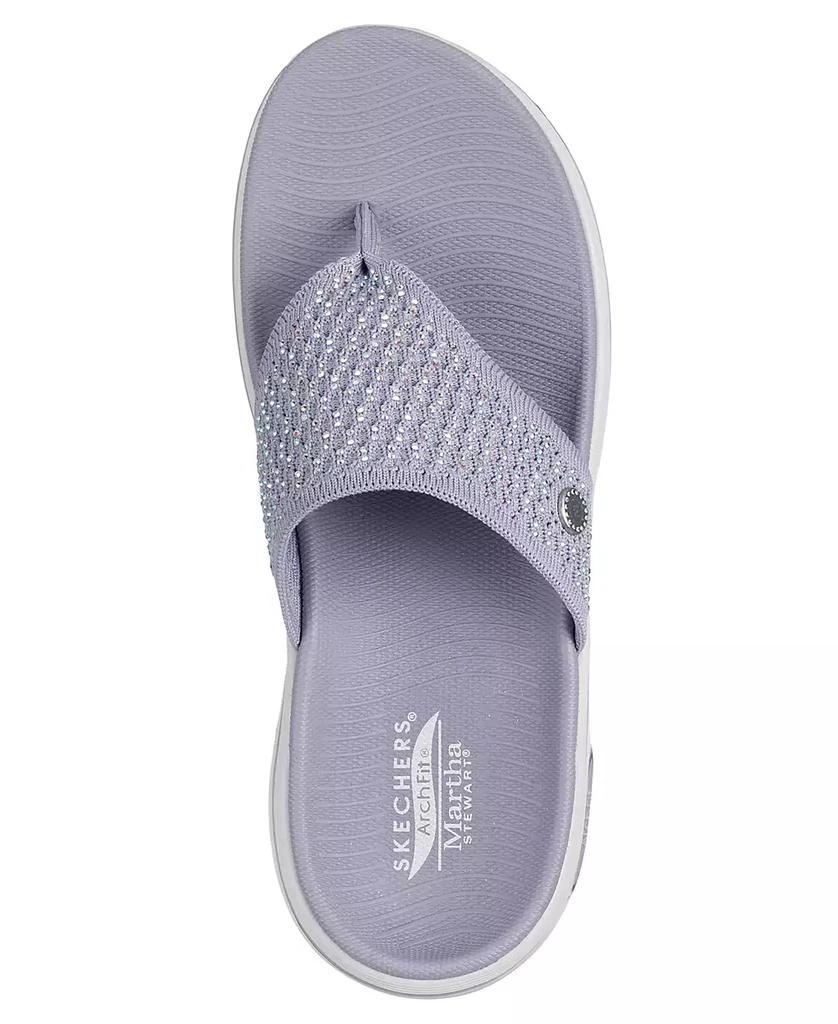 SKECHERS Women's Martha Stewart: GO WALK Arch Fit 2.0 - Illuminating Sandals from Finish Line 5