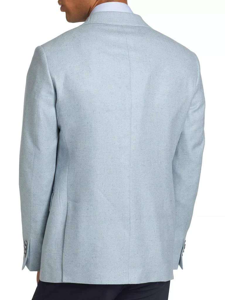Saks Fifth Avenue COLLECTION Speckled Silk & Wool-Blend Two-Button Sport Coat 5