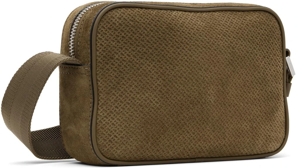 Hugo Boss Brown Suede Crossbody Pouch 3