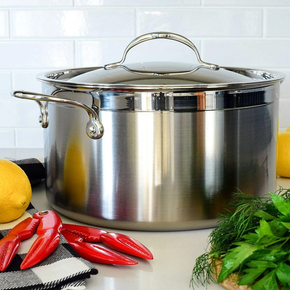 Hestan ProBond™ 8 Quart Forged Stainless Steel  Stock Pot with Lid 10