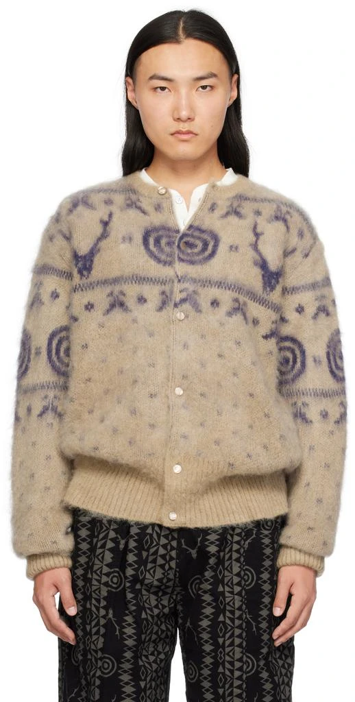 South2 West8 Beige Mohair Cardigan 1