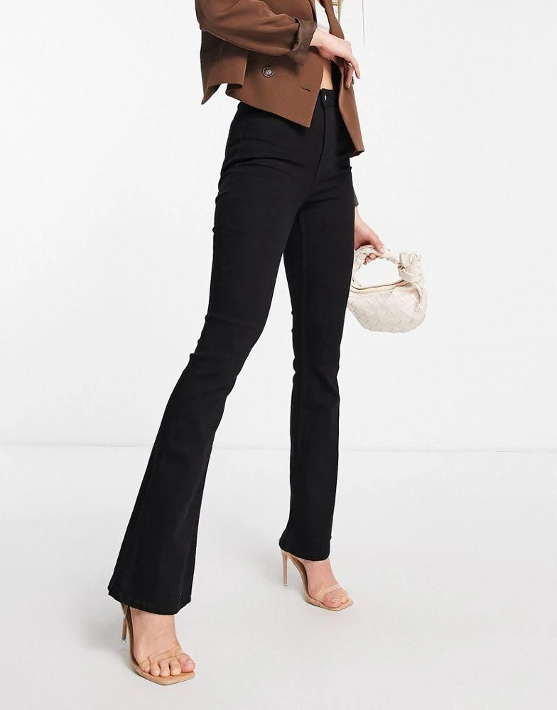 New Look Tall New Look Tall flare jean in black 4