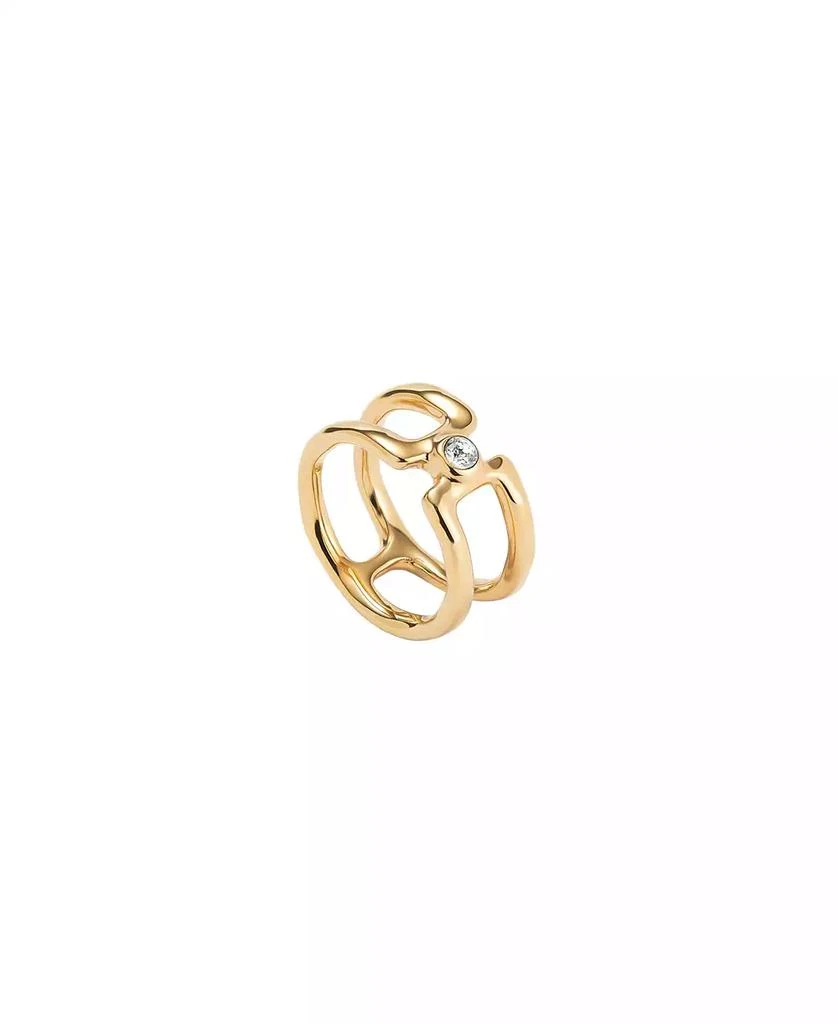 UNOde50 White Topaz Double Ring