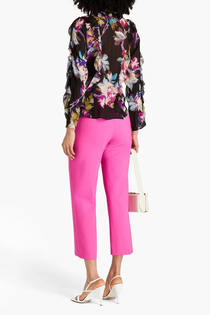 NICHOLAS Ruffled floral-print silk-chiffon blouse 3