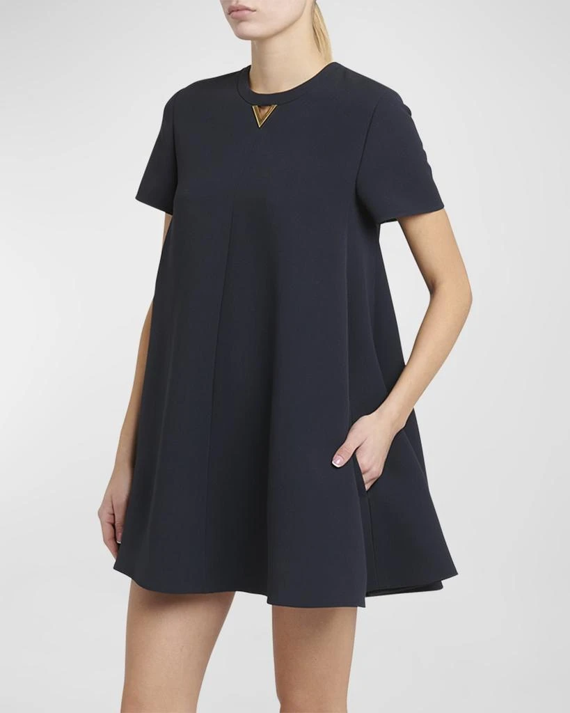 Valentino V-Logo Short-Sleeve Mini Shift Dress 3