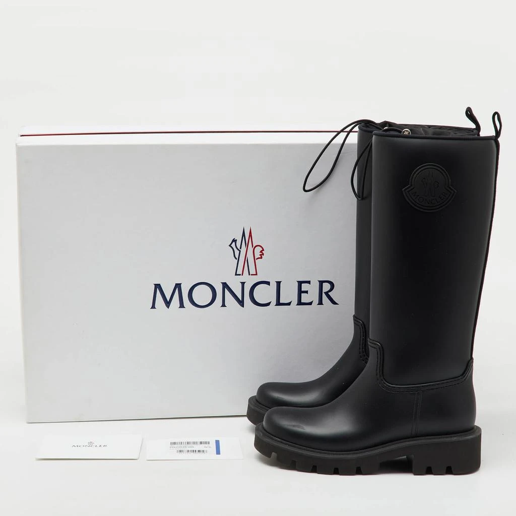 Moncler Moncler Black Rubber Kickstream High Rain Boots Size 37 9