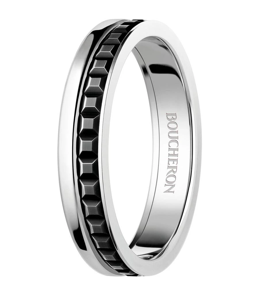 Boucheron White Gold Quatre Black Edition Wedding Band 2