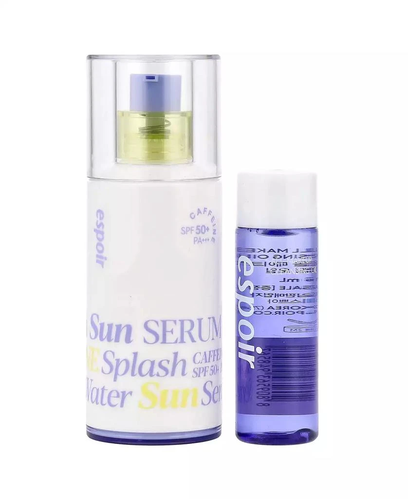 Espoir Water Splash Sun Serum  SPF 50+ PA+++ & All Makeup Cleansing Oil  -  2 Piece Set 1