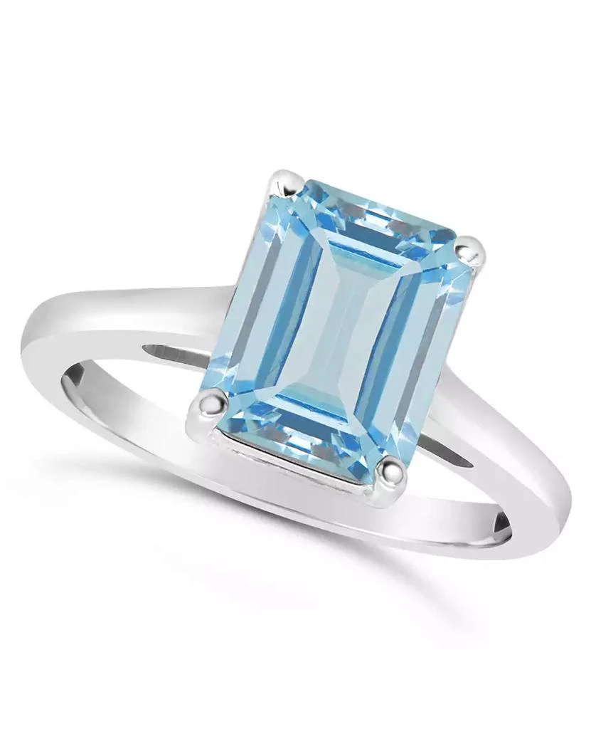 Macy's Sky Blue Topaz (4-1/6 ct. t.w.) Ring in Sterling Silver. Also Available in Rose Quartz (3-1/4 ct. t.w.) 1