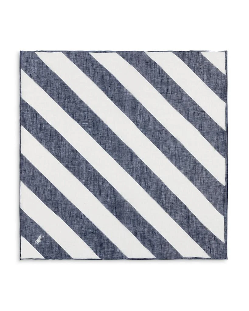 Ralph Lauren Rugby Stripe Square Linen Scarf 1