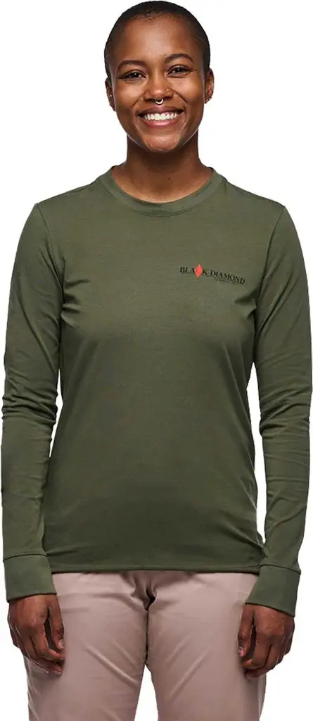 Black Diamond Heritage Wordmark Long Sleeve Tee - Women's 3