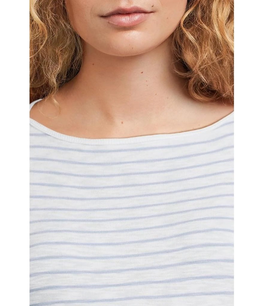 Lilla P Striped 3/4 Sleeve Boatneck 4