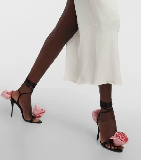 Magda Butrym Floral-appliqué sandals 4