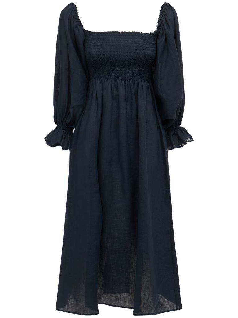 Sleeper Atlanta Linen Midi Dress