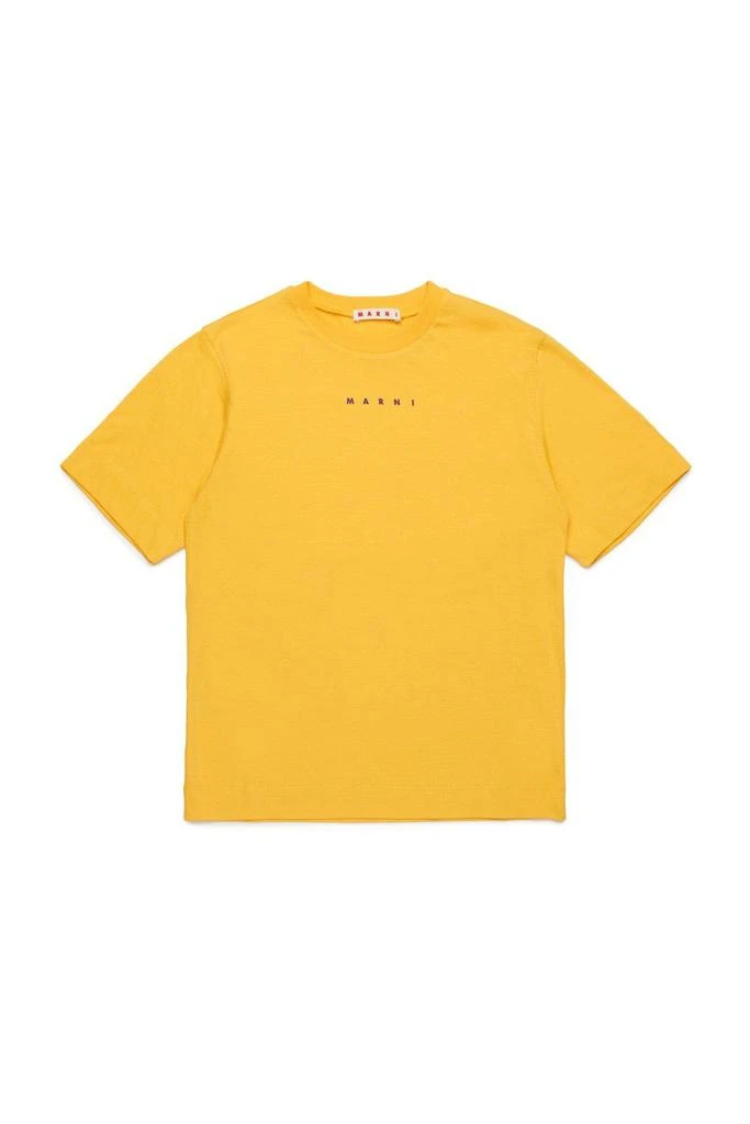 Marni Logo Detailed Crewneck T-shirt 1