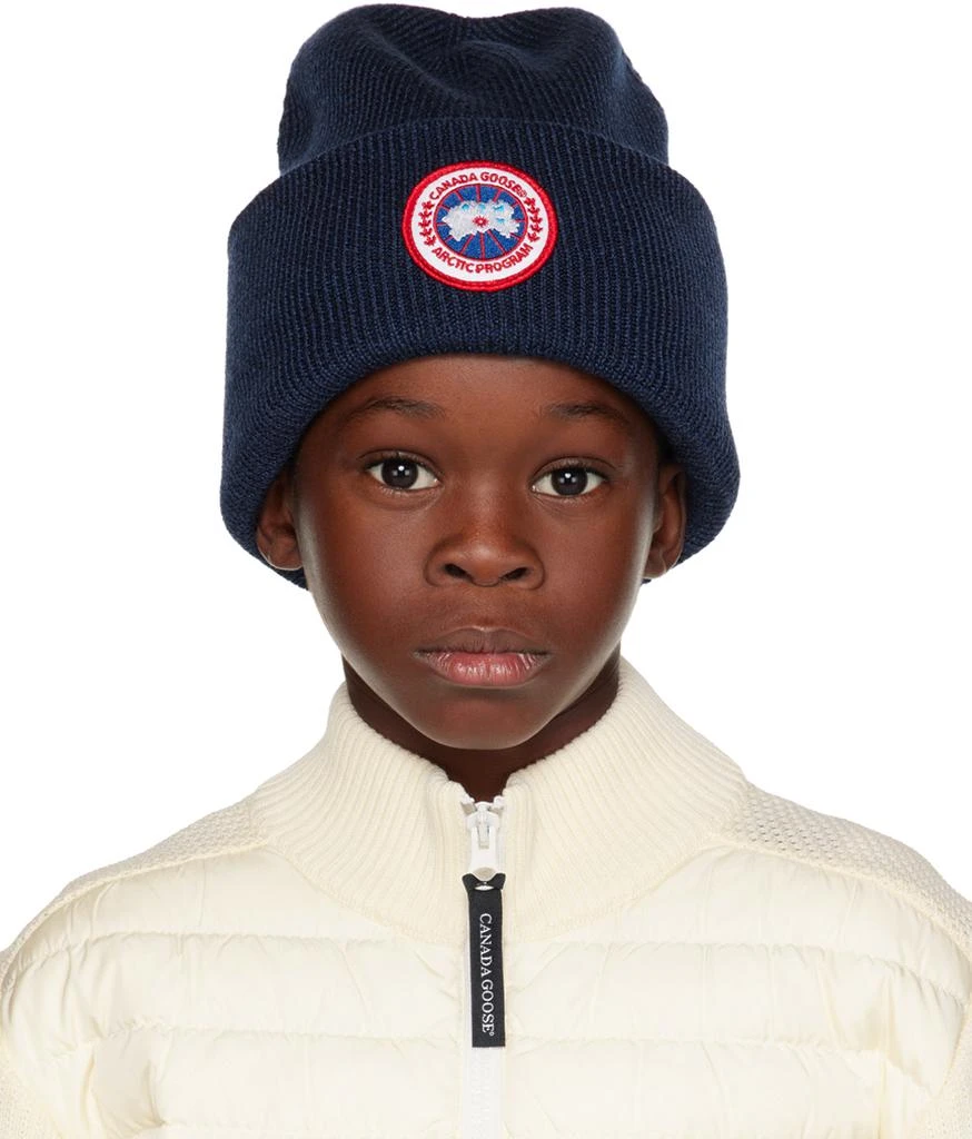 Canada Goose Kids Navy Arctic Beanie 1
