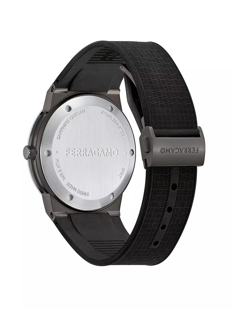 Salvatore Ferragamo Infinity Sapphire Stainless Steel & Woven Strap Watch/41MM 4