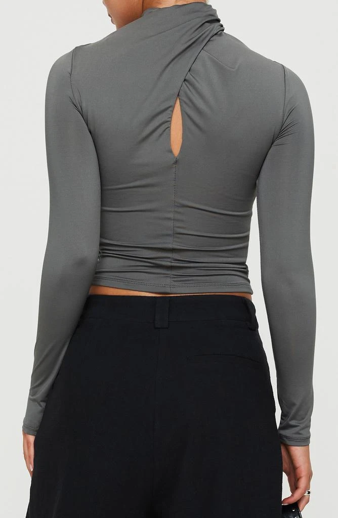 Princess Polly Ganz Crossover Neck Cutout Long Sleeve Top 2