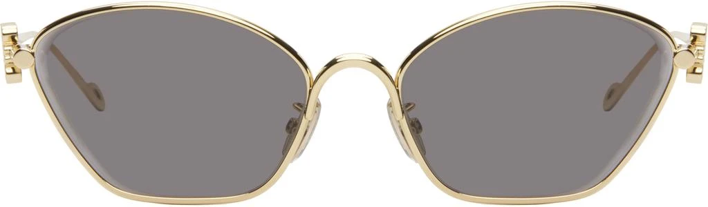 Loewe Gold Anagram Hexagonal Sunglasses 1