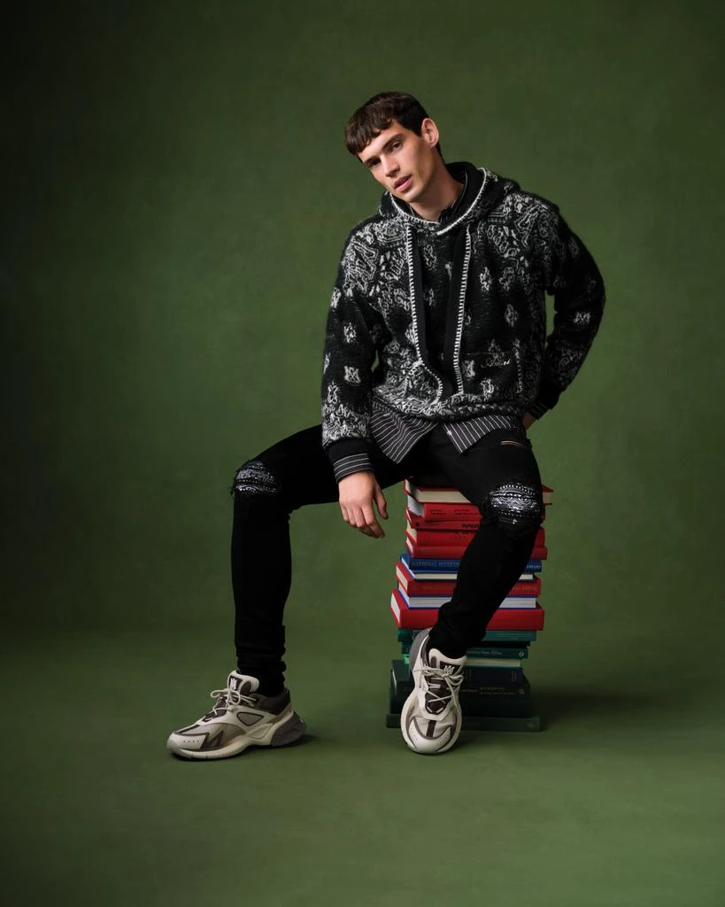 AMIRI Men's Bandana Knit Hoodie 2