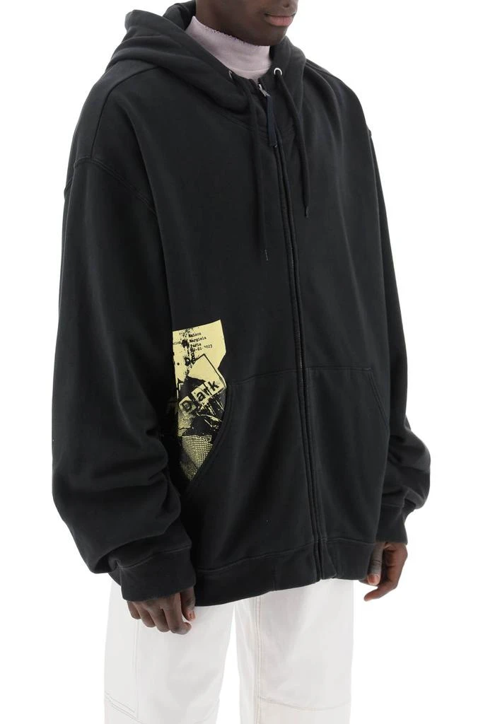 MAISON MARGIELA "maxi zip-up sweatshirt with 2