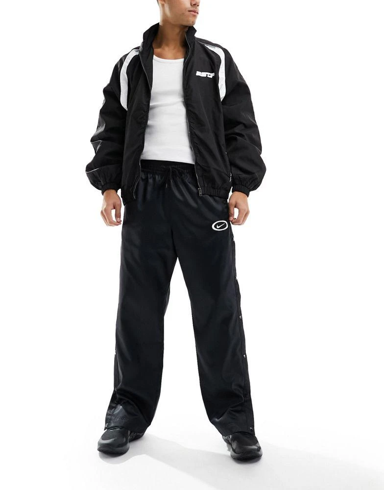 NIKE Nike Basketball DNA woven  tearaway joggers in black 4