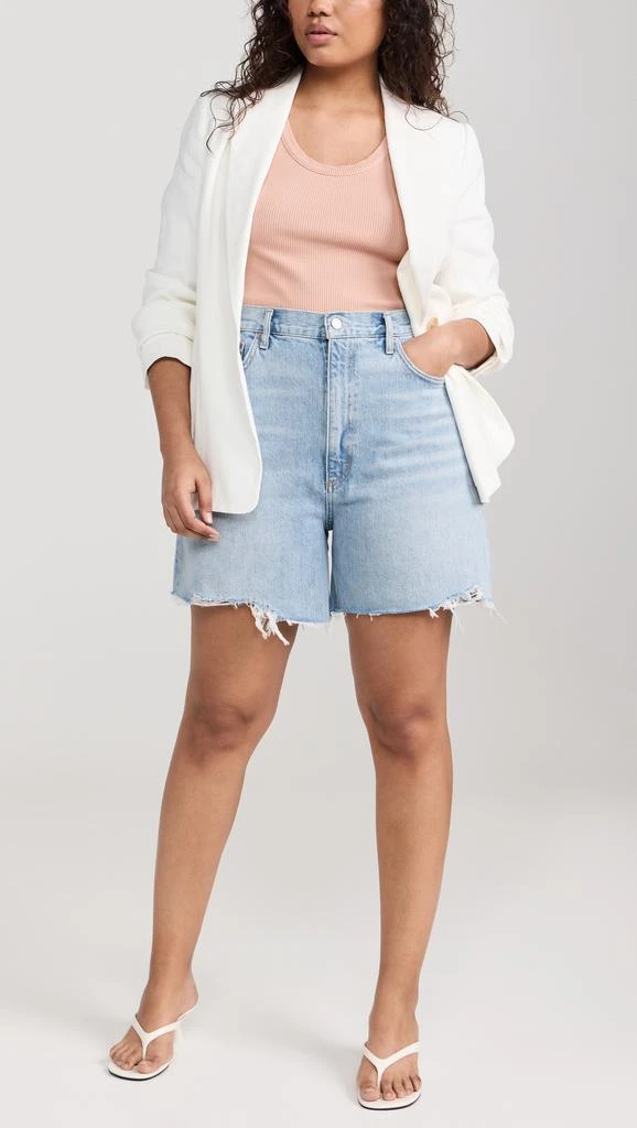 AGOLDE Stella High Rise Baggy Shorts 9