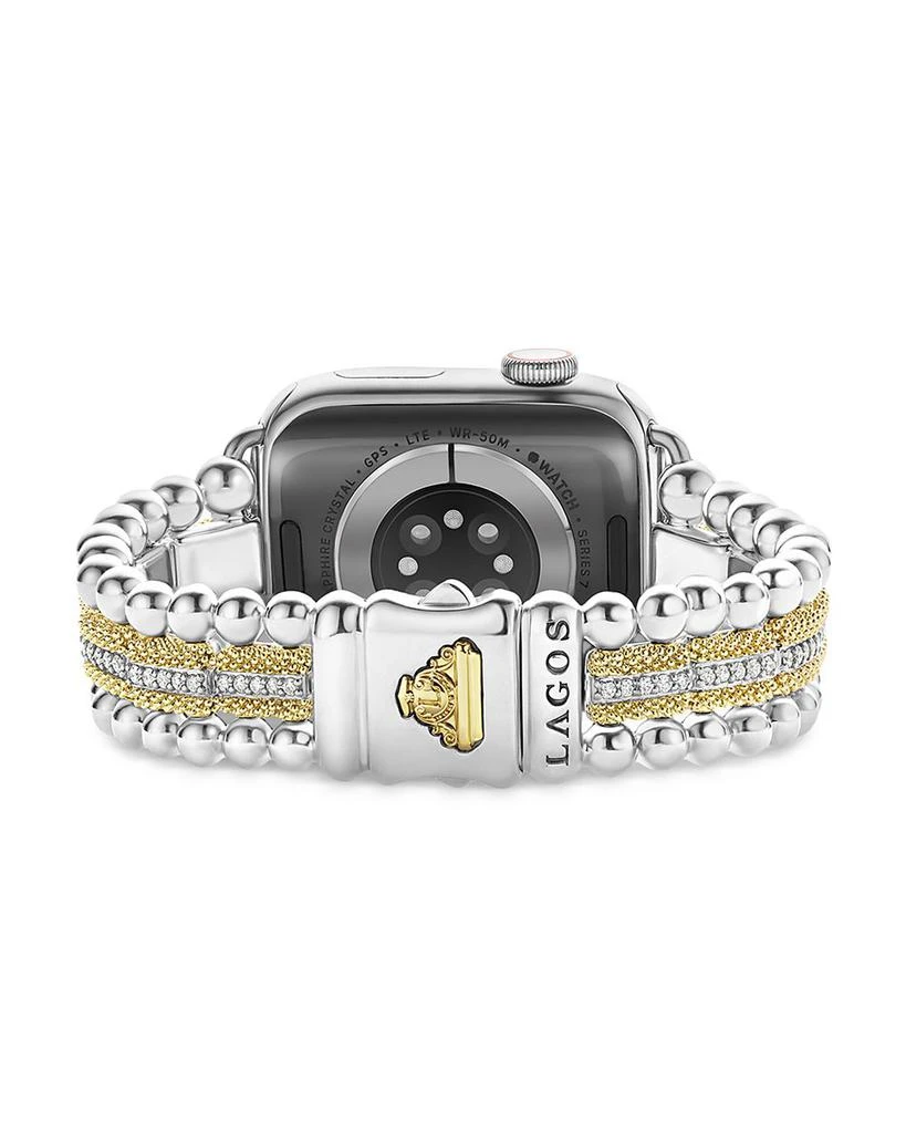 LAGOS Caviar 18K Gold & Diamond Apple Watch® Bracelet - 38mm-45mm 6