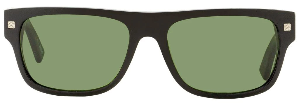 Zegna Men's Rectangular Sunglasses EZ0088 01N Black   56mm 2