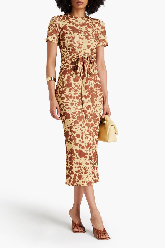 Nanushka Printed jersey midi dress