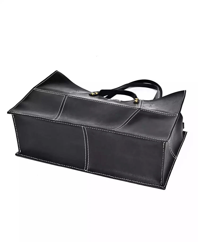 OLD TREND Women's Genuine Leather Rose All-day Tote Bag 12